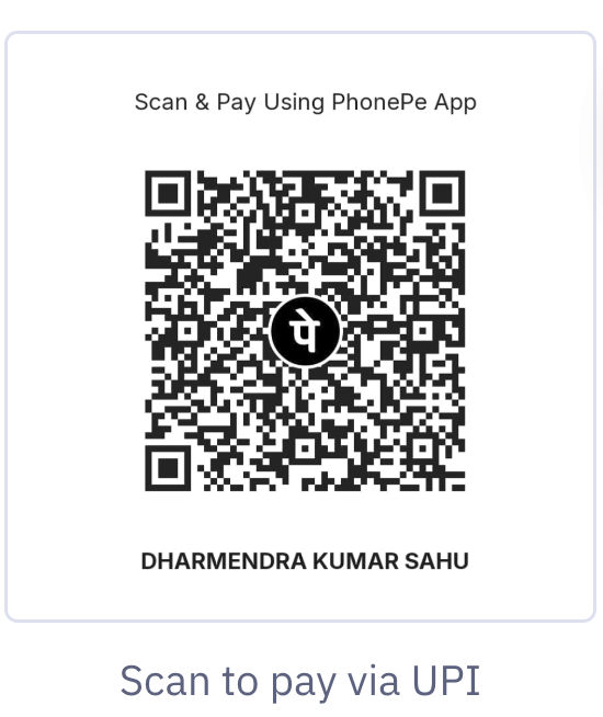 UPI QR code to support InsightGyan. Scan with any UPI app. The payee name is Dharmendra Kumar Sahu.